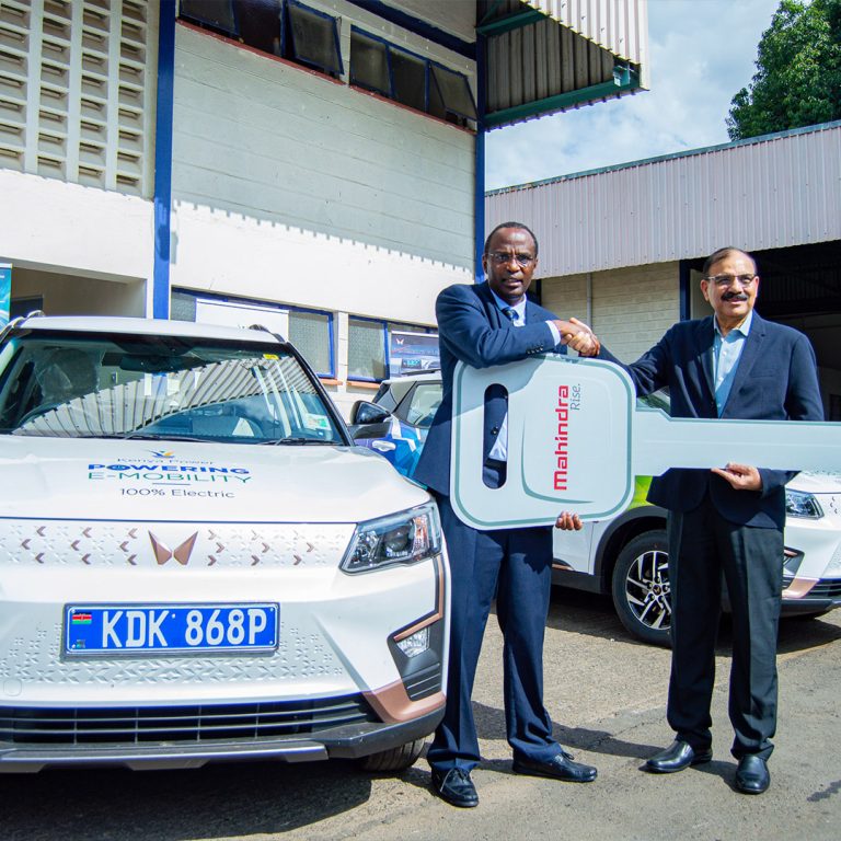 Simba Corporation Delivers The First All-Electric Mahindra XUV400 to Kenya Power